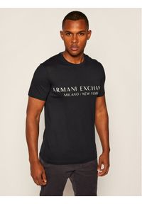 Armani Exchange T-Shirt 8NZT72 Z8H4Z 1510 Granatowy Slim Fit. Kolor: niebieski. Materiał: bawełna