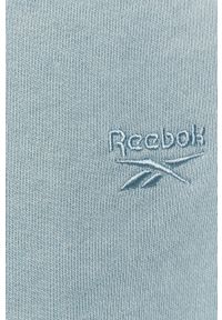 Reebok Classic - Spodnie. Kolor: niebieski. Materiał: bawełna, dzianina. Wzór: gładki #2