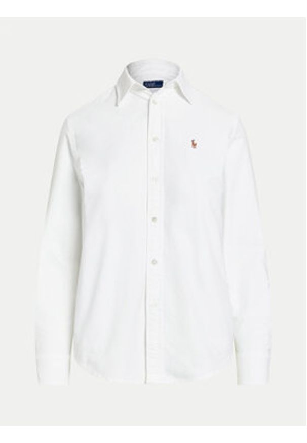 Polo Ralph Lauren Koszula 211970736001 Biały Relaxed Fit. Typ kołnierza: polo. Kolor: biały. Materiał: bawełna