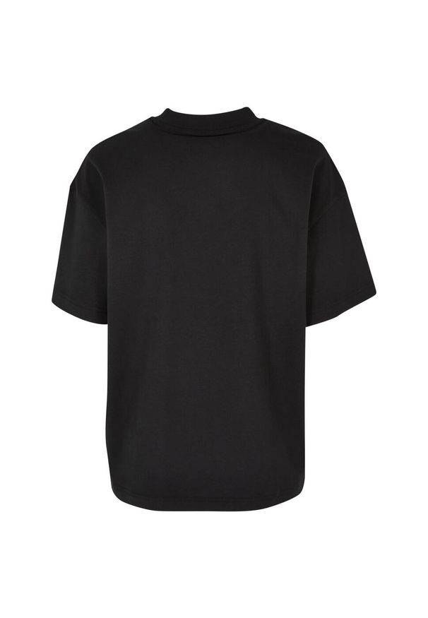 Urban Classics - Damska Koszulka Z Nadrukiem Flock Oversized T-shirt. Kolor: czarny. Wzór: nadruk