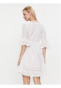 Iconique Sukienka letnia Giorgia IC24-002 Biały Regular Fit. Kolor: biały. Materiał: bawełna. Sezon: lato #4