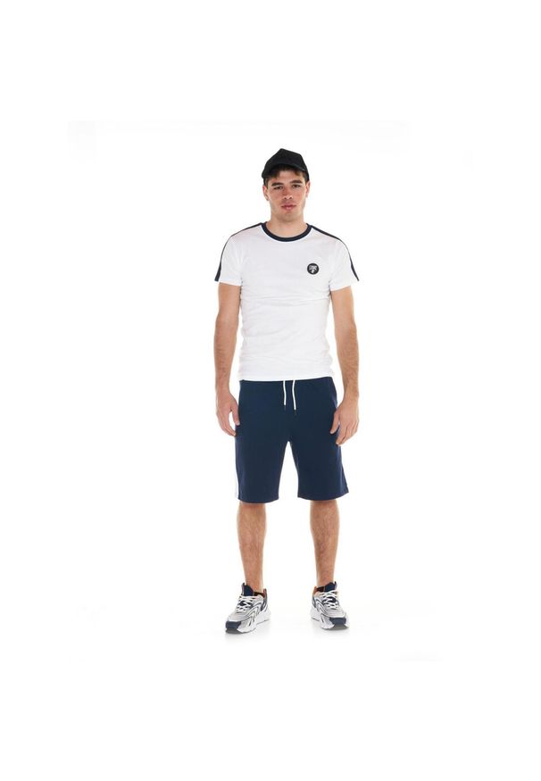 LEONE 1947 APPAREL - Męski garnitur Academy. Kolor: niebieski, wielokolorowy, biały. Materiał: tkanina, dresówka