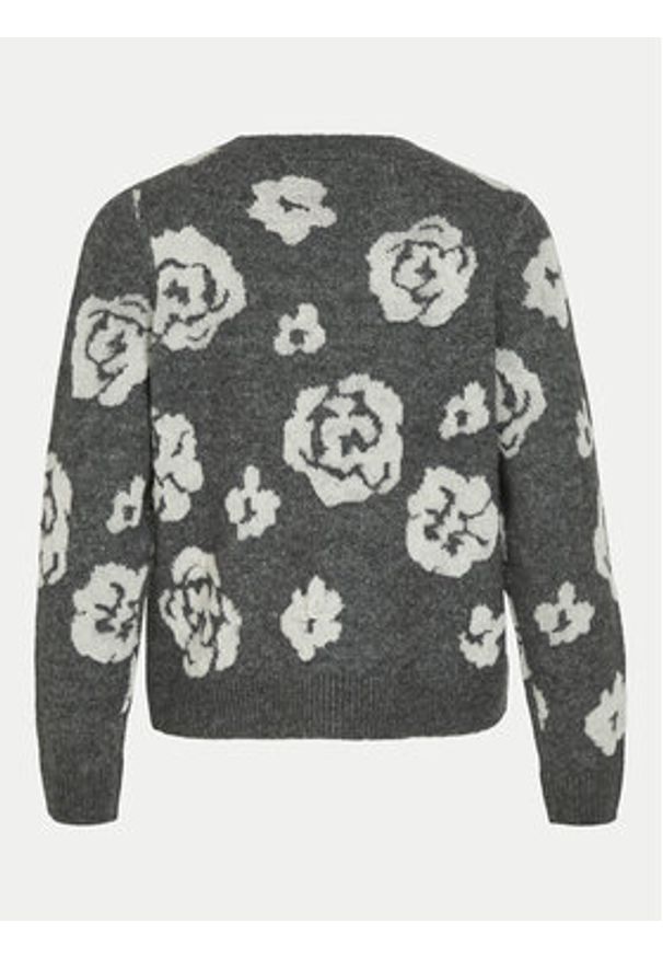 Vila Sweter Siya 14099841 Szary Regular Fit. Kolor: szary. Materiał: syntetyk
