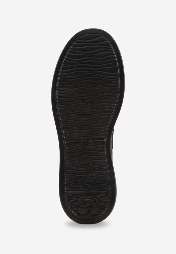 Born2be - Ciemnobeżowe Sneakersy z Zamszu Naturalnego na Grubej Podeszwie Tesolva. Okazja: na co dzień. Kolor: beżowy. Materiał: zamsz