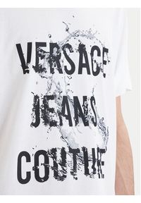 Versace Jeans Couture T-Shirt 80GAHC01 CJ01C Biały Regular Fit. Kolor: biały. Materiał: bawełna #2