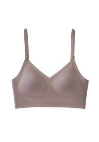 Intica - Biustonosz z wycięciem na plecach do codziennego użytku Melis. Kolor: szary. Materiał: materiał #1