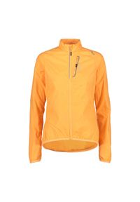 Damska wiatrówka CMP. Kolor: żółty. Materiał: softshell. Sport: turystyka piesza #1