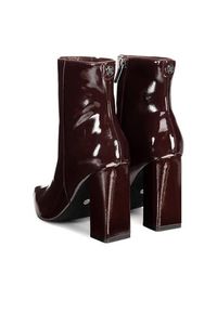 Nine West Botki WFA2829-1 Bordowy. Kolor: czerwony. Materiał: materiał #6