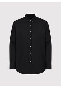 Pako Lorente - PAKO LORENTE – Czarna bawełniana koszula męska. Kolor: czarny, zielony. Materiał: bawełna. Długość rękawa: długi rękaw. Długość: długie. Wzór: gładki #6