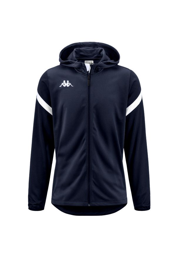 Bluza z kapturem i zamkiem błyskawicznym Kappa Dolve. Typ kołnierza: kaptur. Kolor: wielokolorowy, niebieski, biały