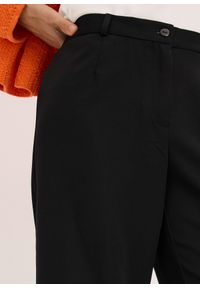 bonprix - Spodnie Marlena z wygodną talią. Kolor: czarny #3