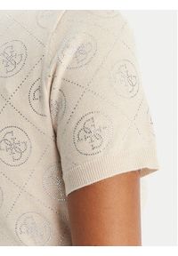 Guess Sukienka dzianinowa W6RK92 Z3JD2 Beżowy Regular Fit. Kolor: beżowy. Materiał: syntetyk #3