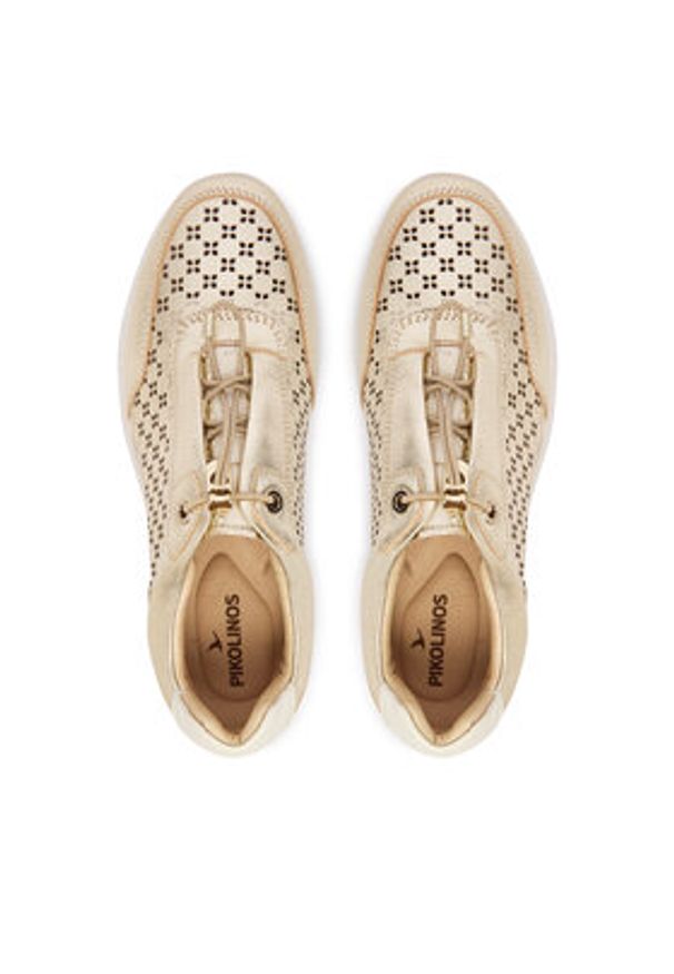 Pikolinos Sneakersy Cantabria W4R-6707Clc1 Złoty. Kolor: złoty. Materiał: skóra