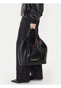 Love Moschino - LOVE MOSCHINO Torebka JC4321PP0NKM100A Czarny. Kolor: czarny. Materiał: skórzane #5