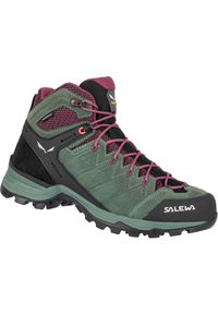 Salewa - Buty trekkingowe damskie Alp Mate Mid Wp Women. Kolor: czerwony, zielony, wielokolorowy. Styl: sportowy