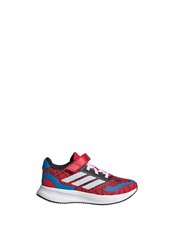 Buty Adidas Marvel Spider-Man Runfalcon 3.0 Children. Kolor: czerwony, niebieski, wielokolorowy, biały. Materiał: materiał. Wzór: motyw z bajki. Sport: bieganie
