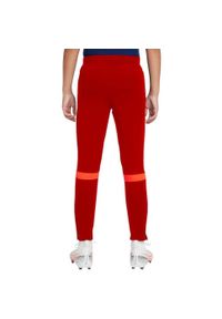 Nike - Spodnie Dresowe Dla Dzieci Academy 21 DriFIT. Kolor: czerwony. Materiał: dresówka