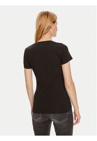 Guess T-Shirt W4YI71 J1314 Czarny Regular Fit. Kolor: czarny. Materiał: bawełna