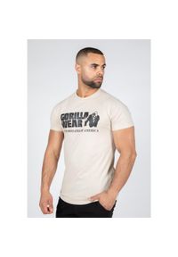 GORILLA WEAR - Classic Koszulka - Beżowy. Kolor: beżowy. Materiał: bawełna. Sport: fitness #1