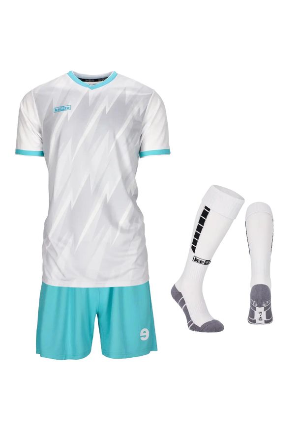 KEEZA - Komplet piłkarski Keeza Phantom. Kolor: biały. Sport: piłka nożna