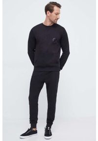 Fila dres bawełniany kolor czarny. Kolor: czarny. Materiał: bawełna, dresówka #1