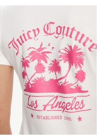 Juicy Couture T-Shirt La Beach JCWCT125319 Biały Regular Fit. Kolor: biały. Materiał: bawełna #4