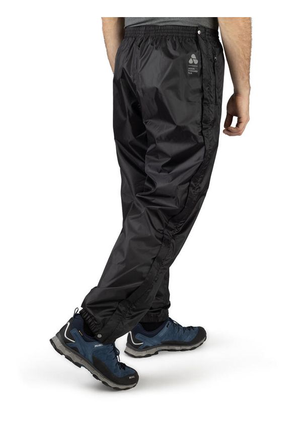 Spodnie wodoodporne męskie z rozpinaną nogawką Viking Rainier. Kolor: czarny. Sezon: lato. Sport: turystyka piesza