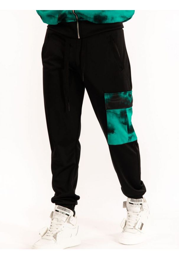 Takeshy Kurosawa Spodnie "Cargo" | 83029 | Cargo | Mężczyzna | Czarny. Okazja: na co dzień. Kolor: czarny. Materiał: poliester. Styl: casual