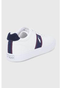 Polo Ralph Lauren Tenisówki męskie kolor biały. Nosek buta: okrągły. Zapięcie: sznurówki. Kolor: biały. Materiał: guma #3