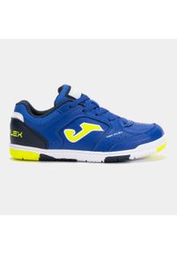 Buty do piłki nożnej halowej futsal dla dzieci Joma Top Flex. Materiał: materiał, syntetyk, kauczuk. Szerokość cholewki: normalna