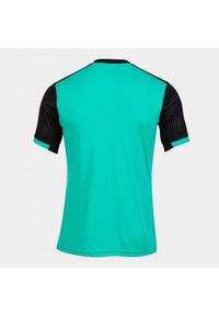 Koszulka do tenisa z krótkim rekawem męska Joma SHORT SLEEVE T- SHIRT. Kolor: zielony, czarny, wielokolorowy. Długość: krótkie. Sport: tenis