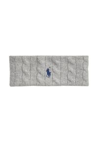 Polo Ralph Lauren Opaska 455981426002 Szary. Kolor: szary. Materiał: wełna, materiał