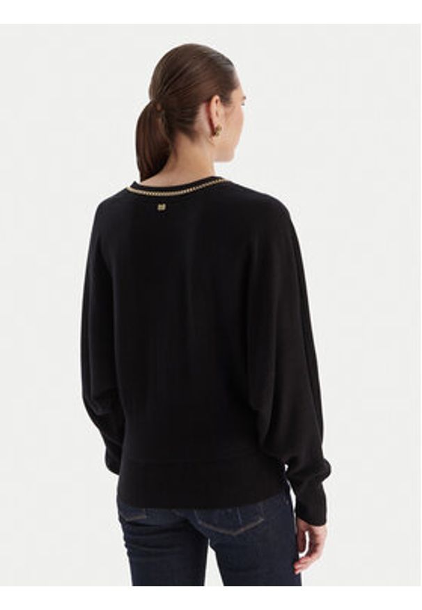 Marciano Guess Sweter 5BGR02 5782Z Czarny Regular Fit. Kolor: czarny. Materiał: syntetyk