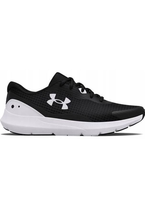 Buty do biegania damskie Under Armour Surge 3. Zapięcie: sznurówki. Kolor: wielokolorowy, biały. Materiał: tkanina, materiał. Szerokość cholewki: normalna. Sport: bieganie