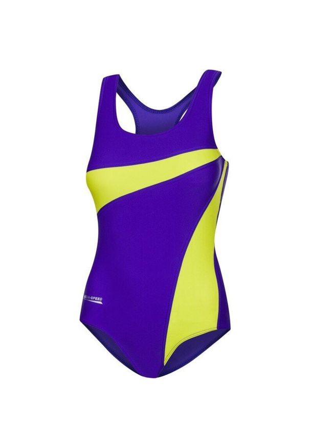 Jednoczęściowy strój pływacki damski Aqua Speed Molly. Kolor: zielony, fioletowy, wielokolorowy