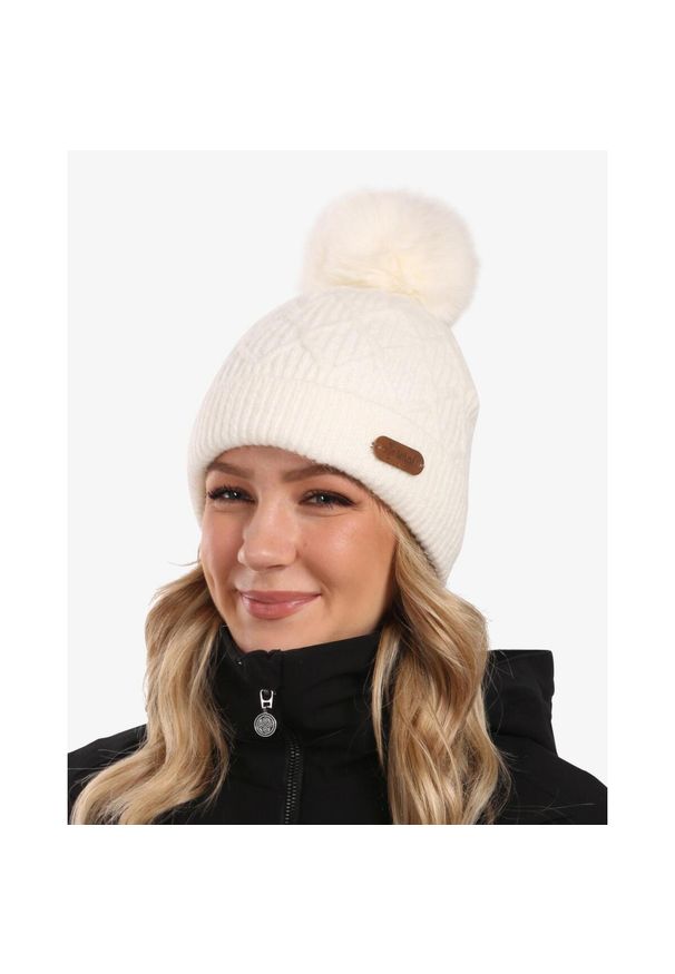 Czapka damska Kilpi RENA-W. Kolor: biały. Materiał: wełna. Styl: sportowy