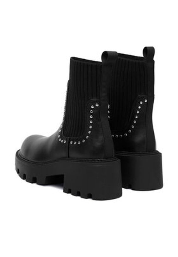 DeeZee Botki 67091-5 Czarny. Kolor: czarny. Materiał: materiał, syntetyk