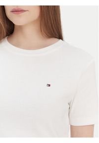 TOMMY HILFIGER - Tommy Hilfiger T-Shirt New Cody WW0WW40587 Biały Slim Fit. Kolor: biały. Materiał: bawełna #3