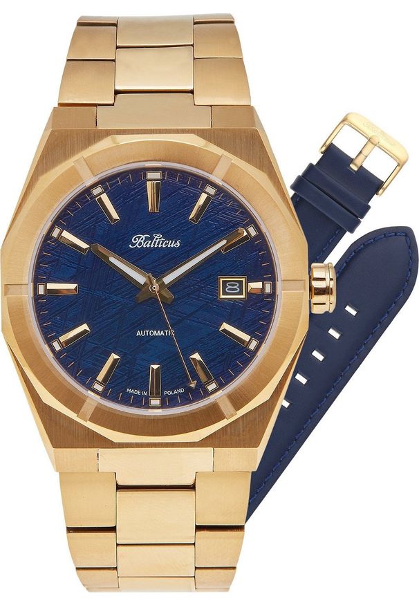 BALTICUS - Zegarek Balticus Zegarek męski Balticus BLT-BALSDBMGD złoty. Kolor: złoty