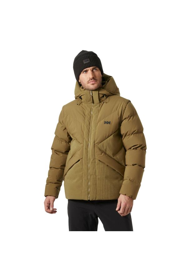 Kurtka puchowa Helly Hansen Village Modular Down. Kolor: wielokolorowy, beżowy, brązowy. Materiał: puch. Sezon: zima