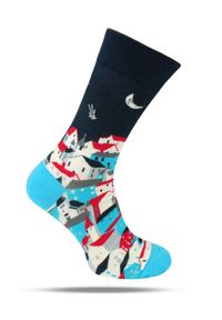 His Story - Tematyczne Skarpetki Bawełniane - Widok na Miasto. Kolor: wielokolorowy. Materiał: elastan, bawełna, poliamid #1