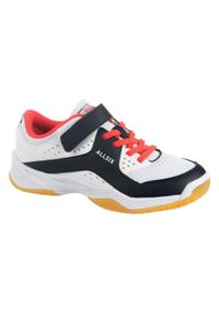 ALLSIX - Buty do siatkówki dla dzieci VS100 na rzep. Zapięcie: rzepy. Materiał: materiał. Sport: siatkówka #1