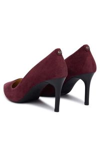 MICHAEL Michael Kors Szpilki Alina 40F5HNMP1S Bordowy. Kolor: czerwony. Materiał: zamsz, skóra. Obcas: na szpilce