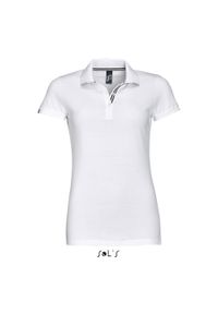 SOL'S - Damska koszulka polo Sol's Patriot. Typ kołnierza: polo. Kolor: wielokolorowy, biały, czarny. Styl: sportowy #1