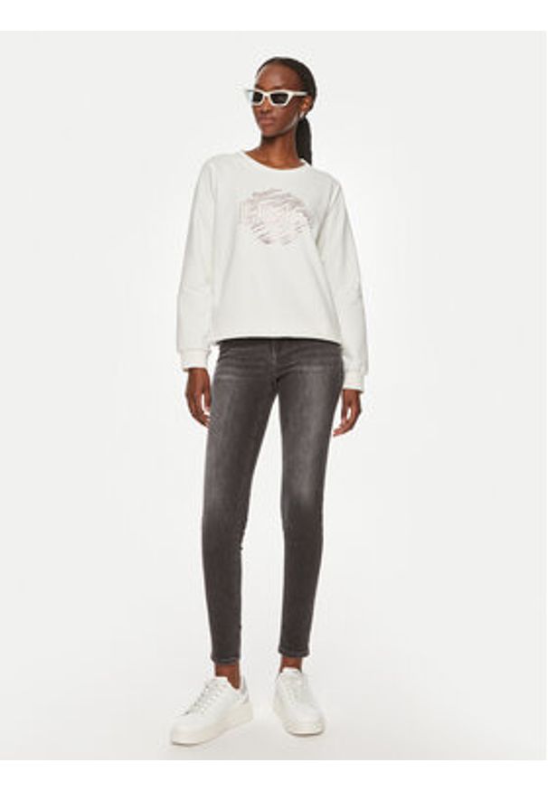 Liu Jo Sport Bluza TF4146 FS090 Biały Regular Fit. Kolor: biały. Materiał: bawełna. Styl: sportowy