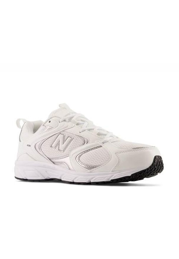 Buty do chodzenia unisex New Balance Nb 408. Kolor: biały. Materiał: materiał, syntetyk. Szerokość cholewki: normalna. Sport: turystyka piesza