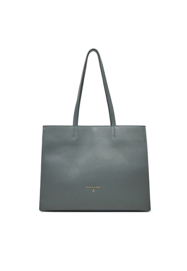 Patrizia Pepe Torebka 8BA172/L001-G600 Zielony. Kolor: zielony. Materiał: skórzane