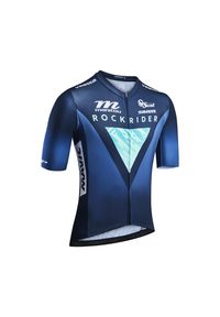 VESTTA - Koszulka rowerowa MTB Rockrider Race Team Replica. Materiał: mesh, materiał, lycra