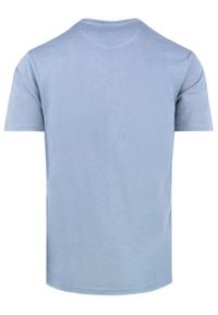 Męski T-Shirt -Brave Soul- Delikatny Efekt Sprania Tkaniny - Błękit. Okazja: na co dzień. Kolor: niebieski. Materiał: bawełna. Sezon: lato, wiosna. Styl: casual #5