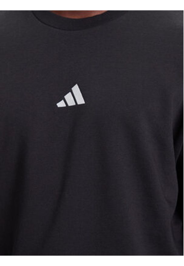 Adidas - adidas Bluza Essentials 3-Stripes JE6304 Czarny Regular Fit. Kolor: czarny. Materiał: bawełna